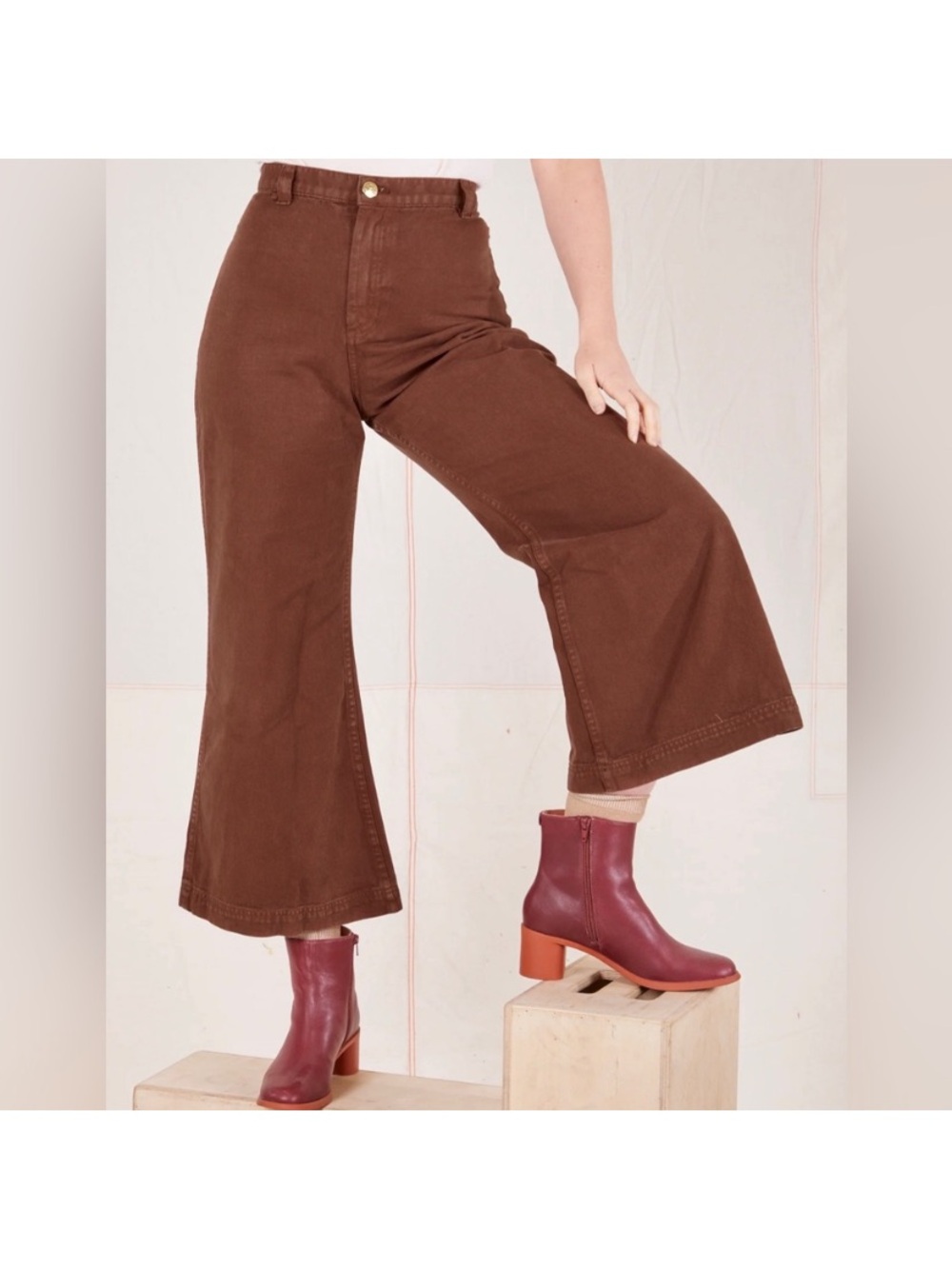 Big Bud Press Bell Bottoms Fudgesicle Brown, Large Petite